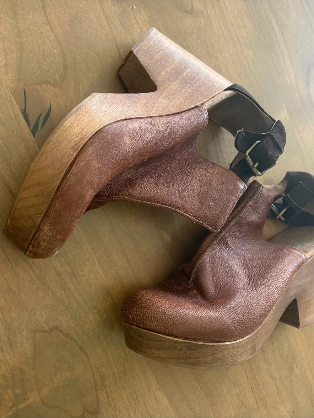 Free People Amber Orchard Leather Clog Boots Euro 41